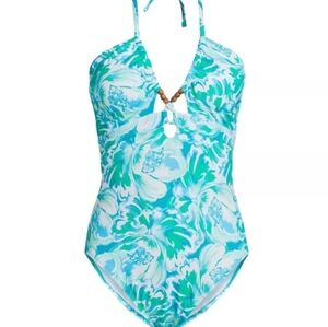 Womens Size XS 0-2 Time And True Bathing suit New! Blue/Green